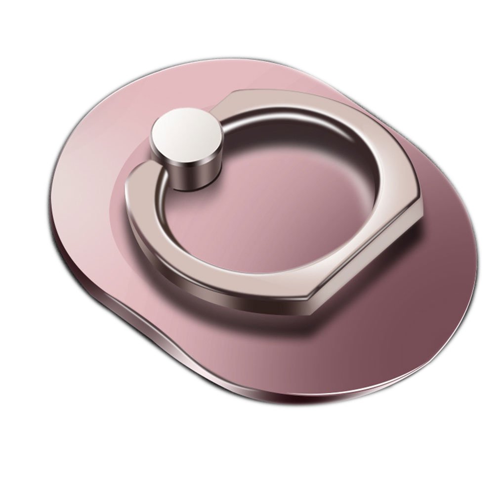 Hand Ring Mobile Phone Stand Holder Smart Phone Car Mount Stand Grip Ring Accessories Rose Gol